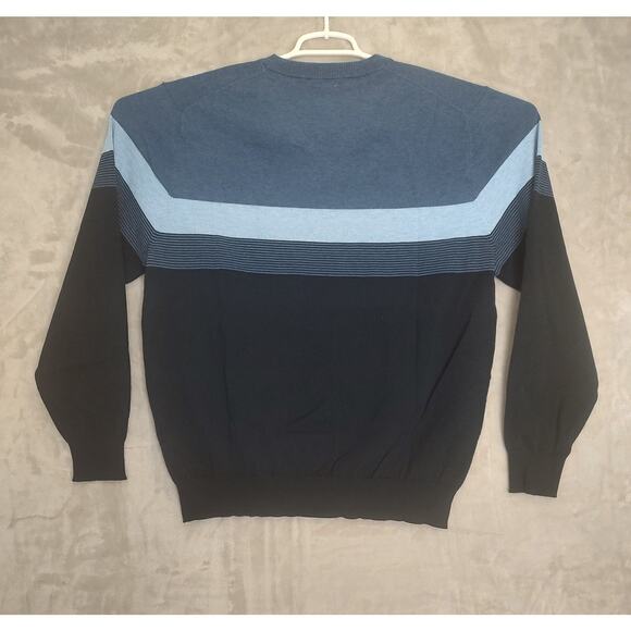 Hagger, Mens Pullover Performance Sweater, V-Neck, Blue, Size XL, MWT $70.00 - Picture 2 of 7
